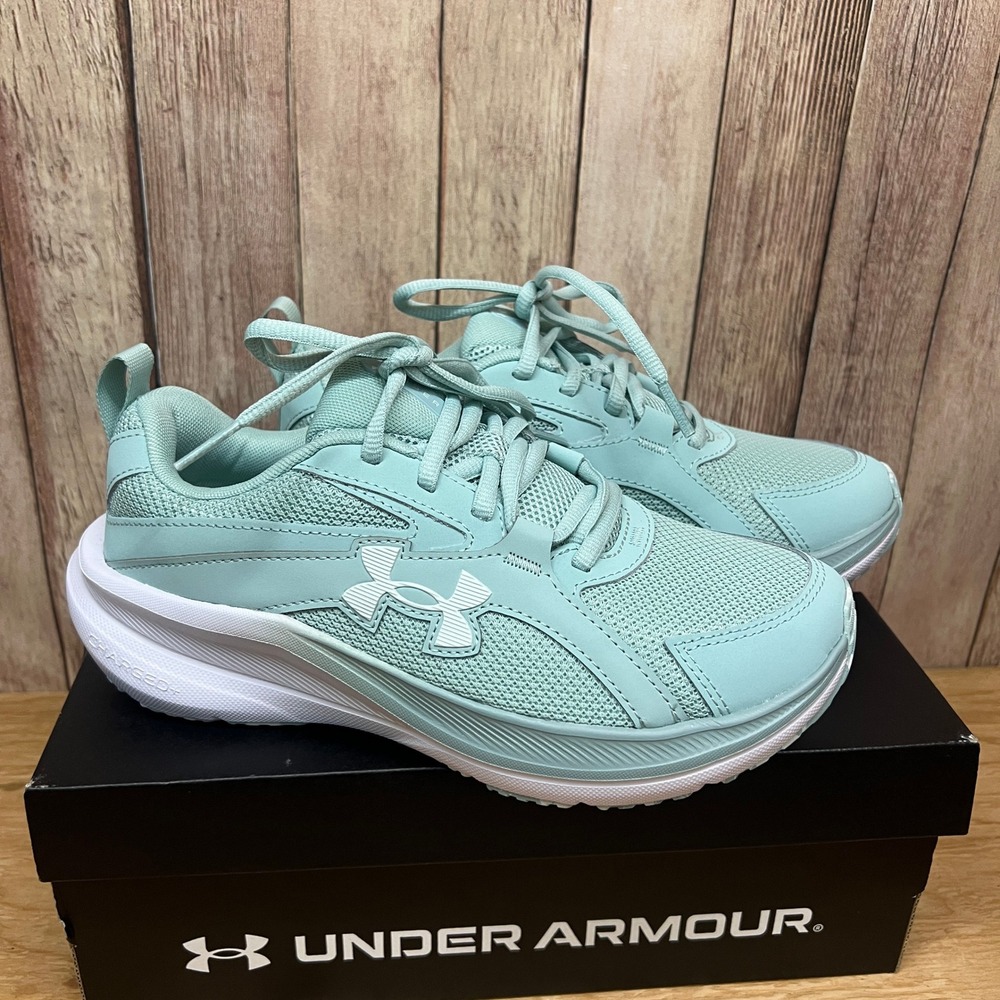 Under Armour UA Assert 11 Womens Running Shoes Size 6 Light Mint Teal Blue NIB